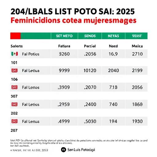 San Luis Potosí reduce feminicidios y delitos contra mujeres en 2025