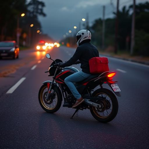 Motociclista sufre accidente tras chocar con perro en carretera 82